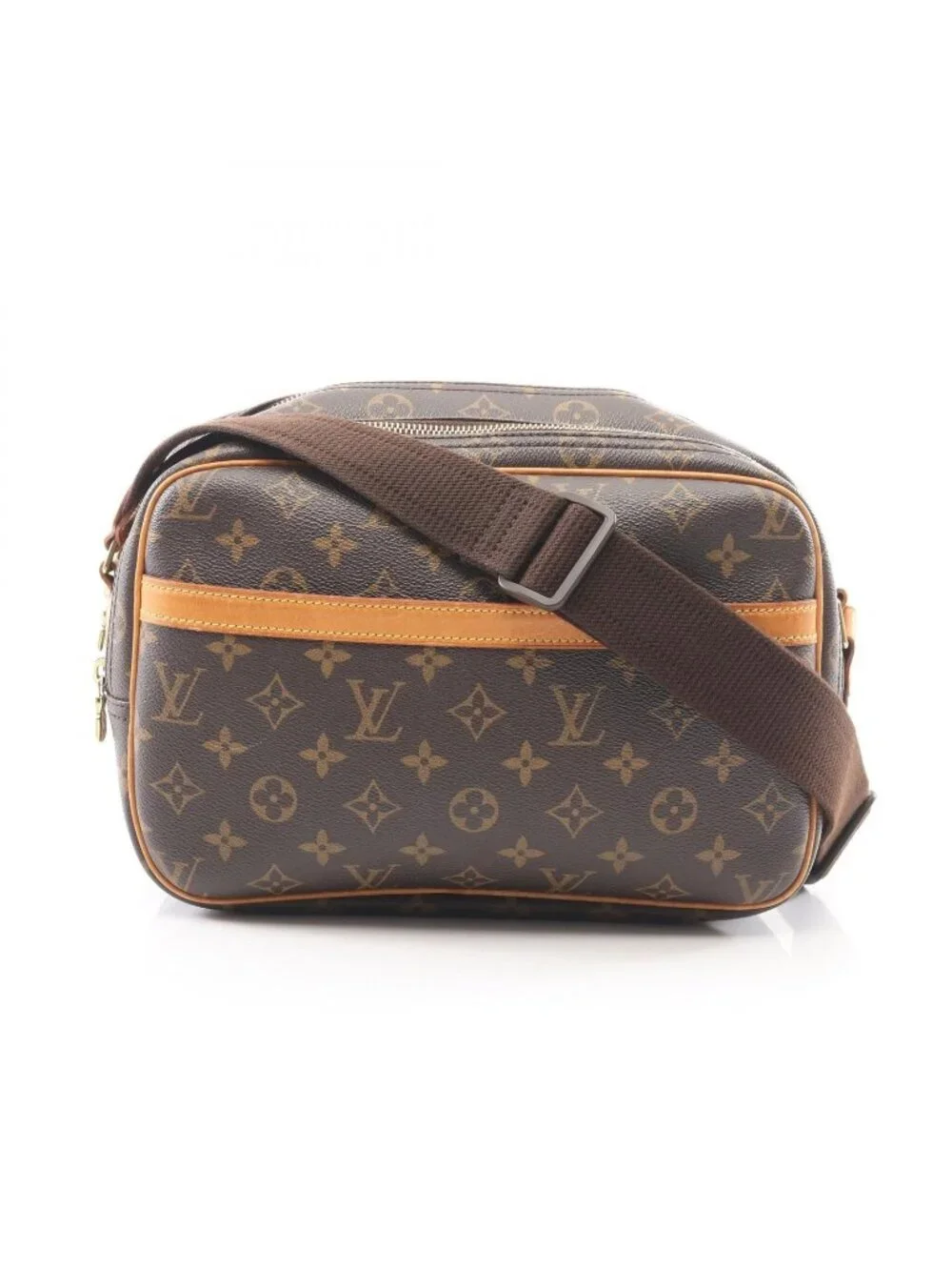 Louis Vuitton Shoulder Bag Reporter PM Monogram Canvas Leather